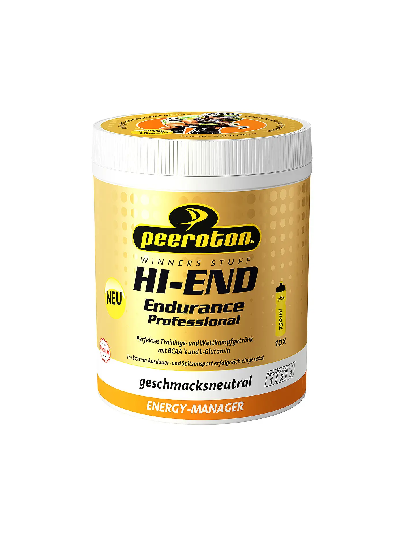 PEEROTON | Getränkepulver HI-END Endurance Energy Drink Professional 600g | 